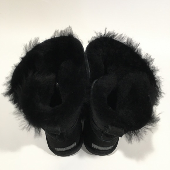UGG Bailey Flex Classic Boots 1129790 -Black Suede /Sheepskin -US 7 -NEW - Picture 5 of 8